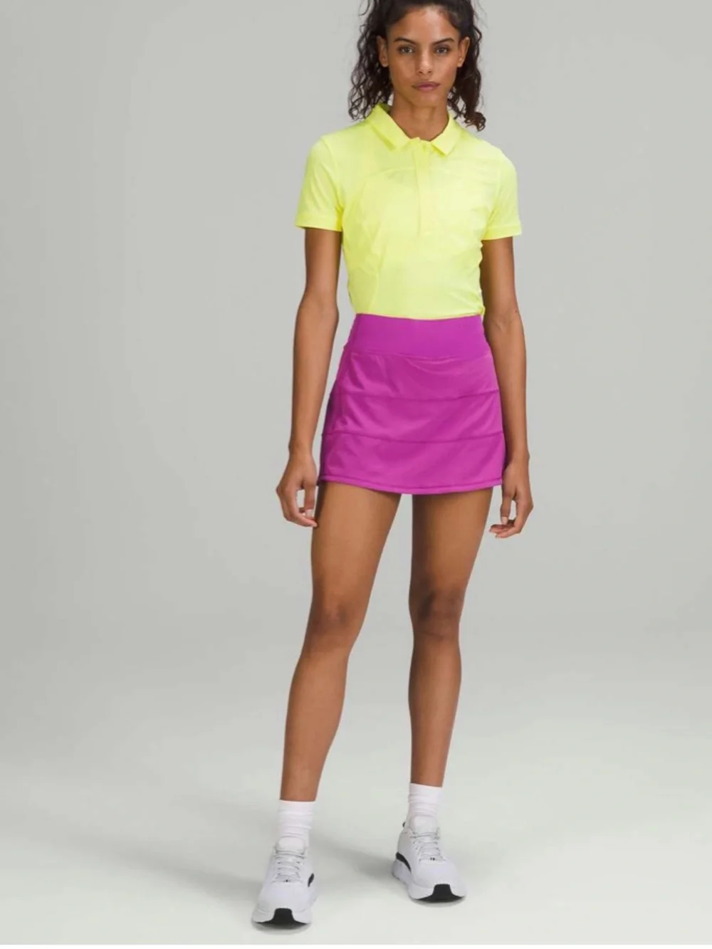 lululemon athletica Pace Rival Mid Rise Skirt in Vivid Plum, size 4